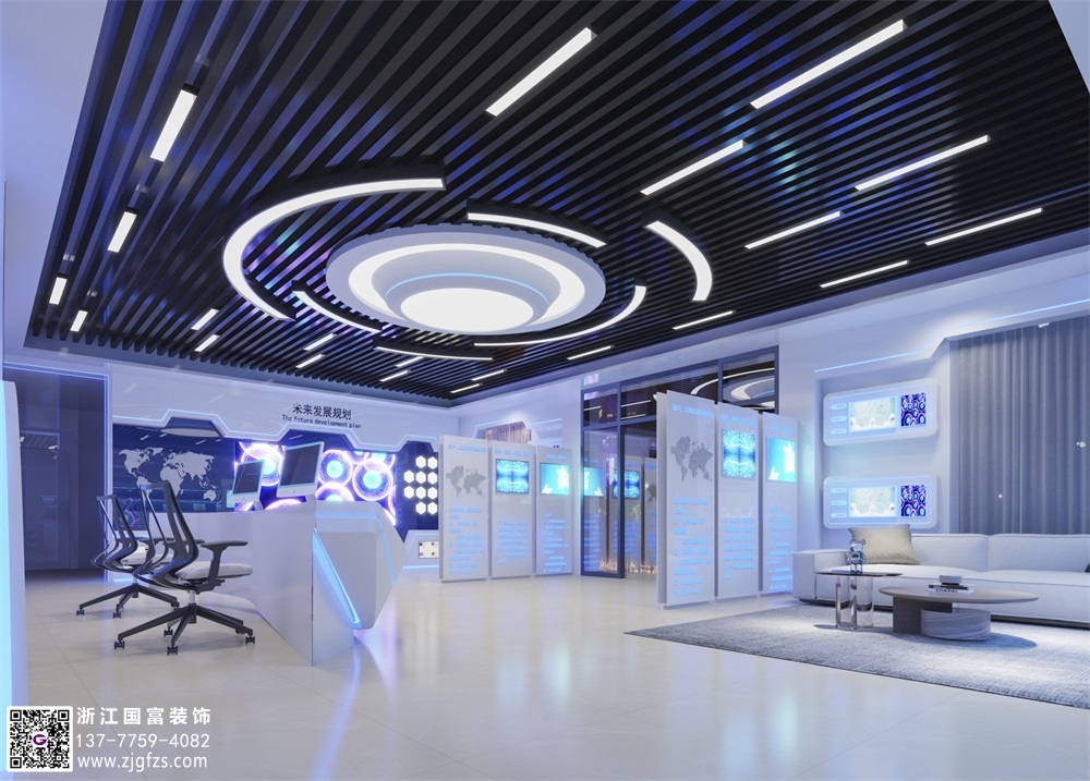 寧波辦公室裝修設(shè)計效果圖，舒適、高效的辦公環(huán)境
